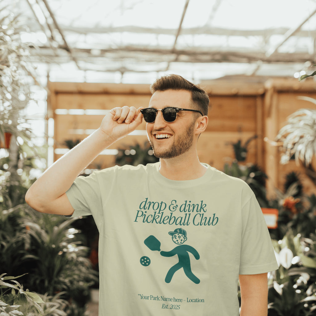 d&d pickleball club: custom" Rep Your Court" tee