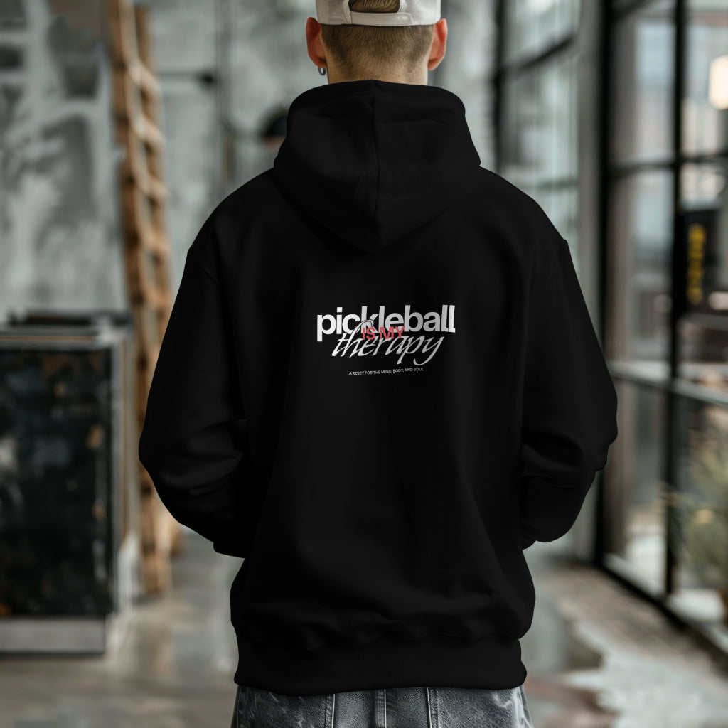 “pickleball is my therapy” hoodie